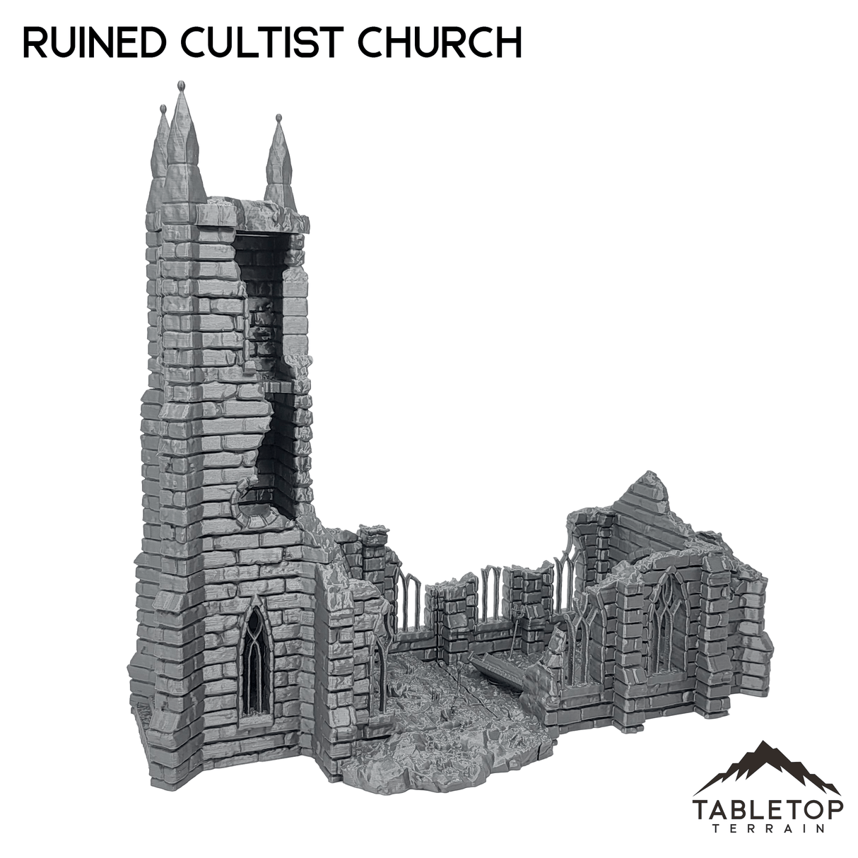 Tabletop Terrain Building Ruined Cultist Church