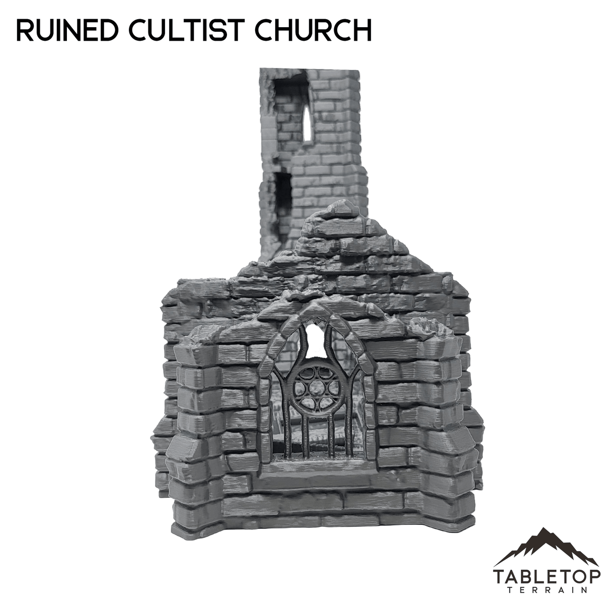 Tabletop Terrain Building Ruined Cultist Church