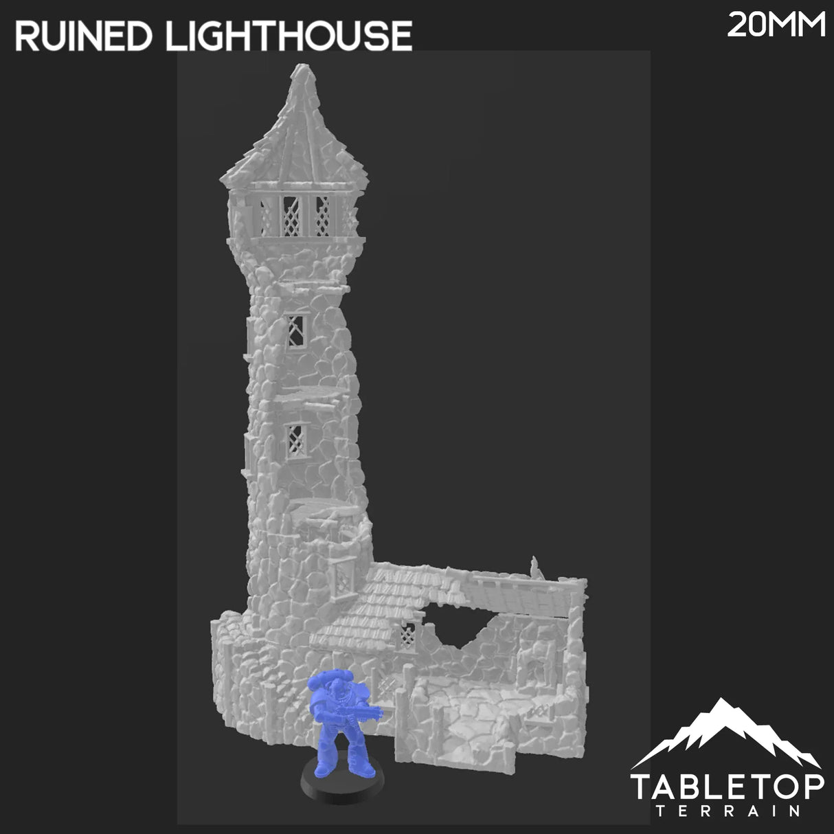 Tabletop Terrain Building Ruined Lighthouse