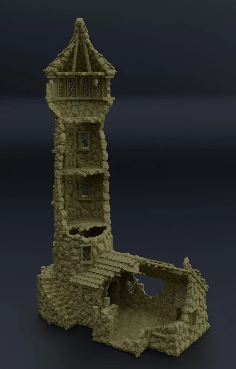 Tabletop Terrain Building Ruined Lighthouse