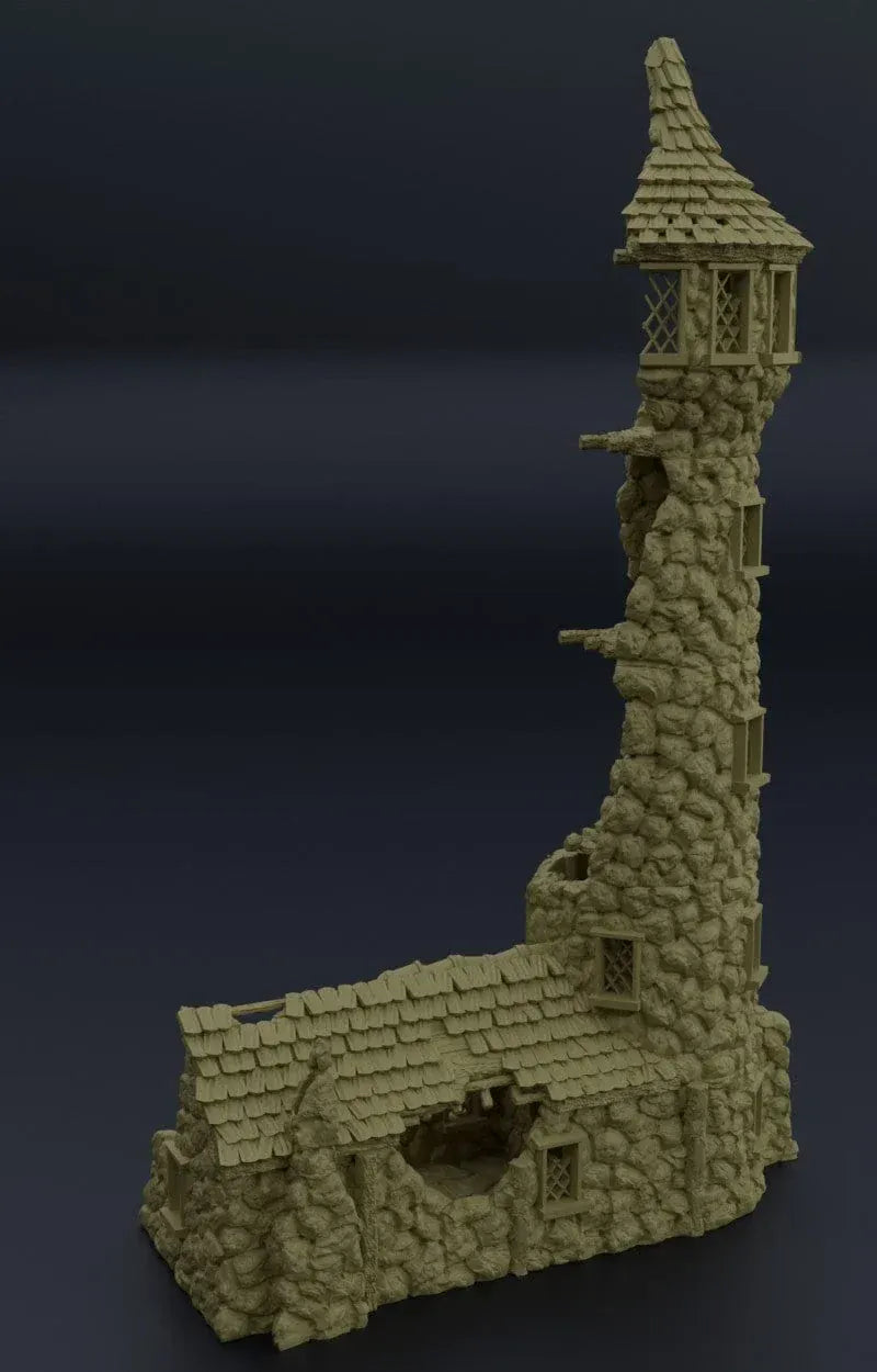 Tabletop Terrain Building Ruined Lighthouse