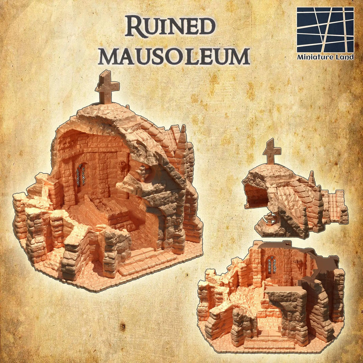 Tabletop Terrain Building Ruined Mausoleum