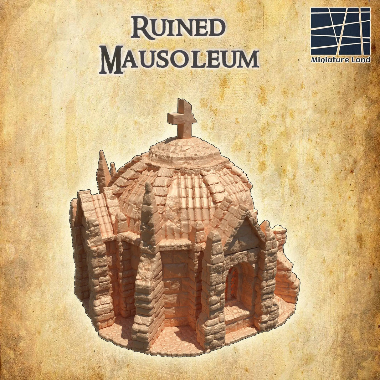 Tabletop Terrain Building Ruined Mausoleum