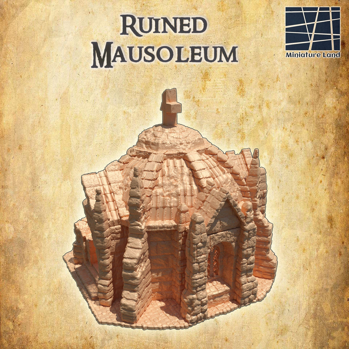 Tabletop Terrain Building Ruined Mausoleum