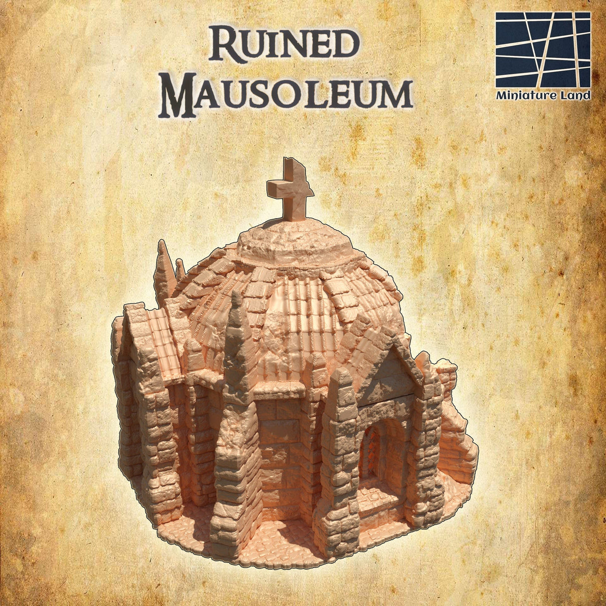 Tabletop Terrain Building Ruined Mausoleum
