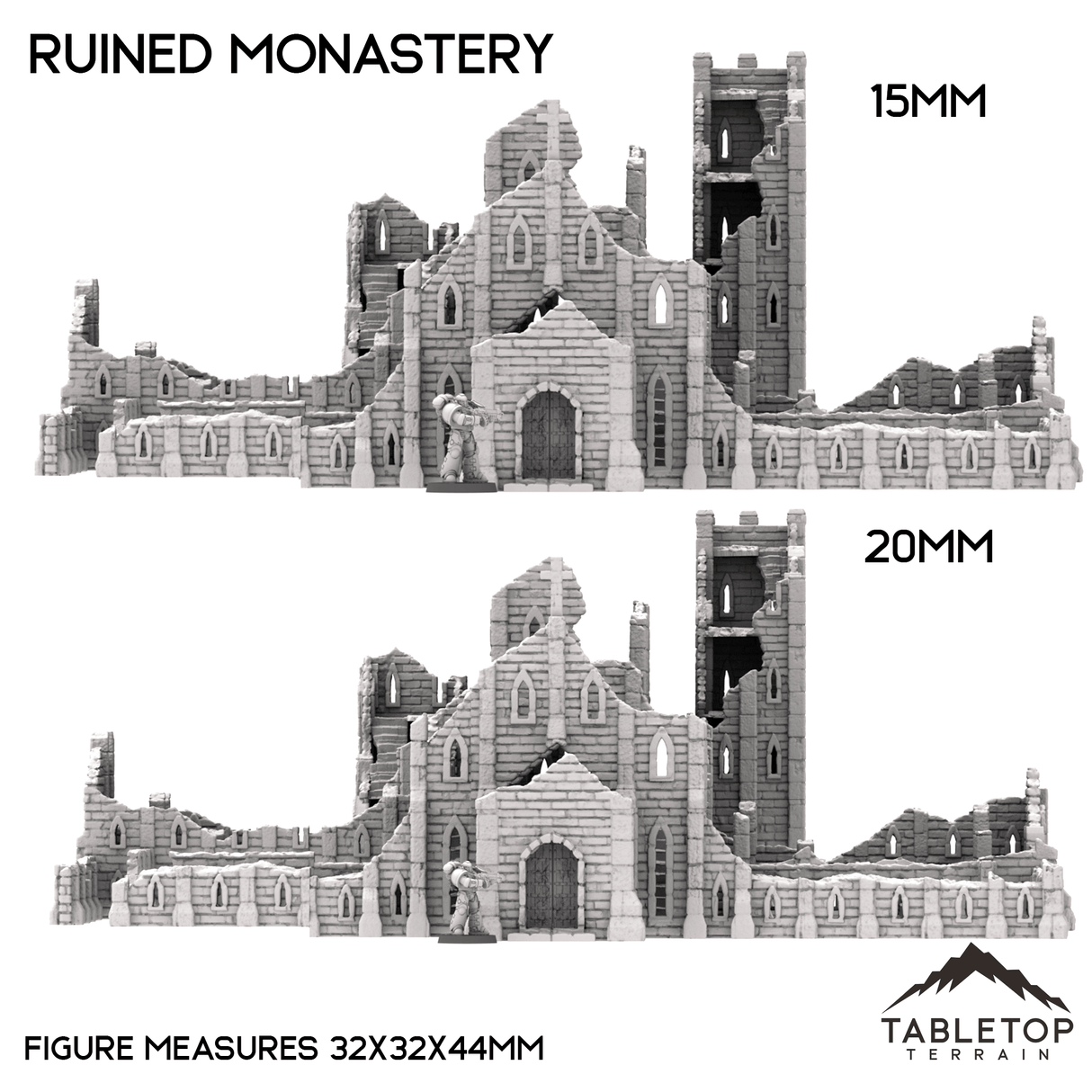 Tabletop Terrain Building Ruined Monastery