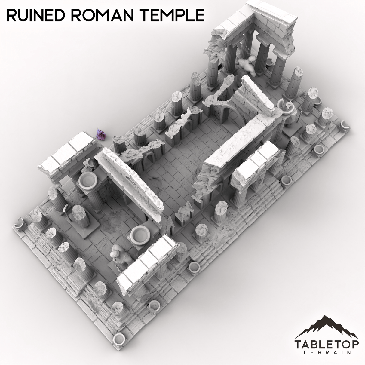 Tabletop Terrain Building Ruined Roman Temple