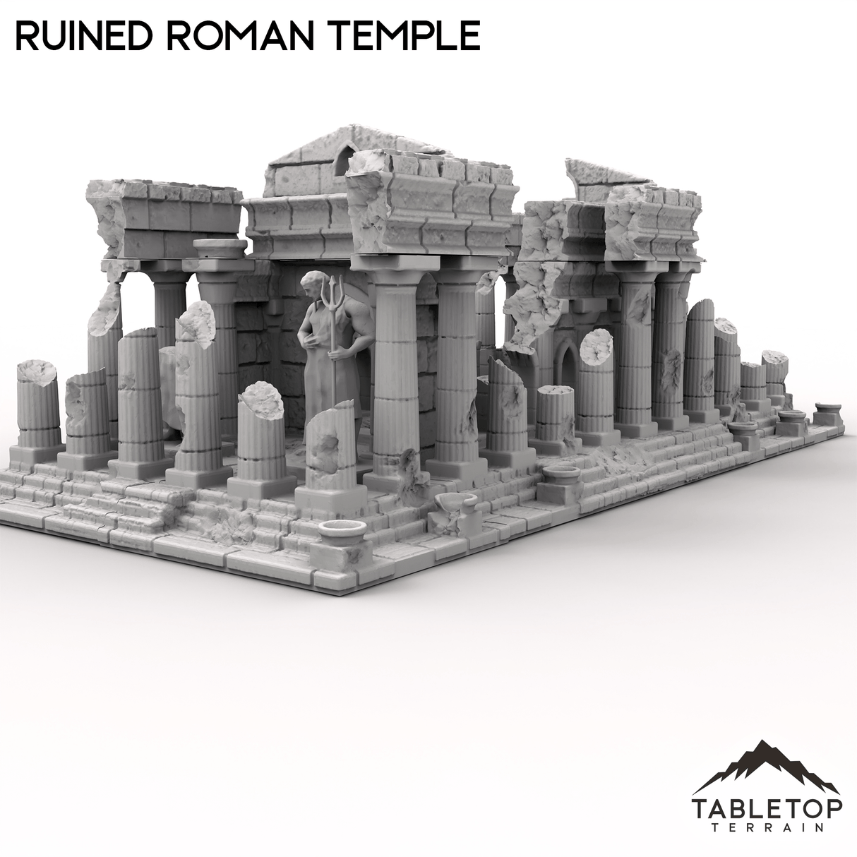 Tabletop Terrain Building Ruined Roman Temple