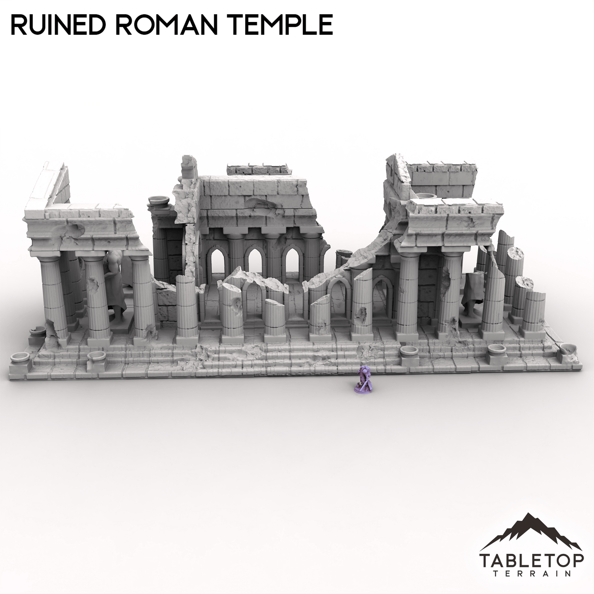 Tabletop Terrain Building Ruined Roman Temple