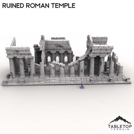 Tabletop Terrain Building Ruined Roman Temple