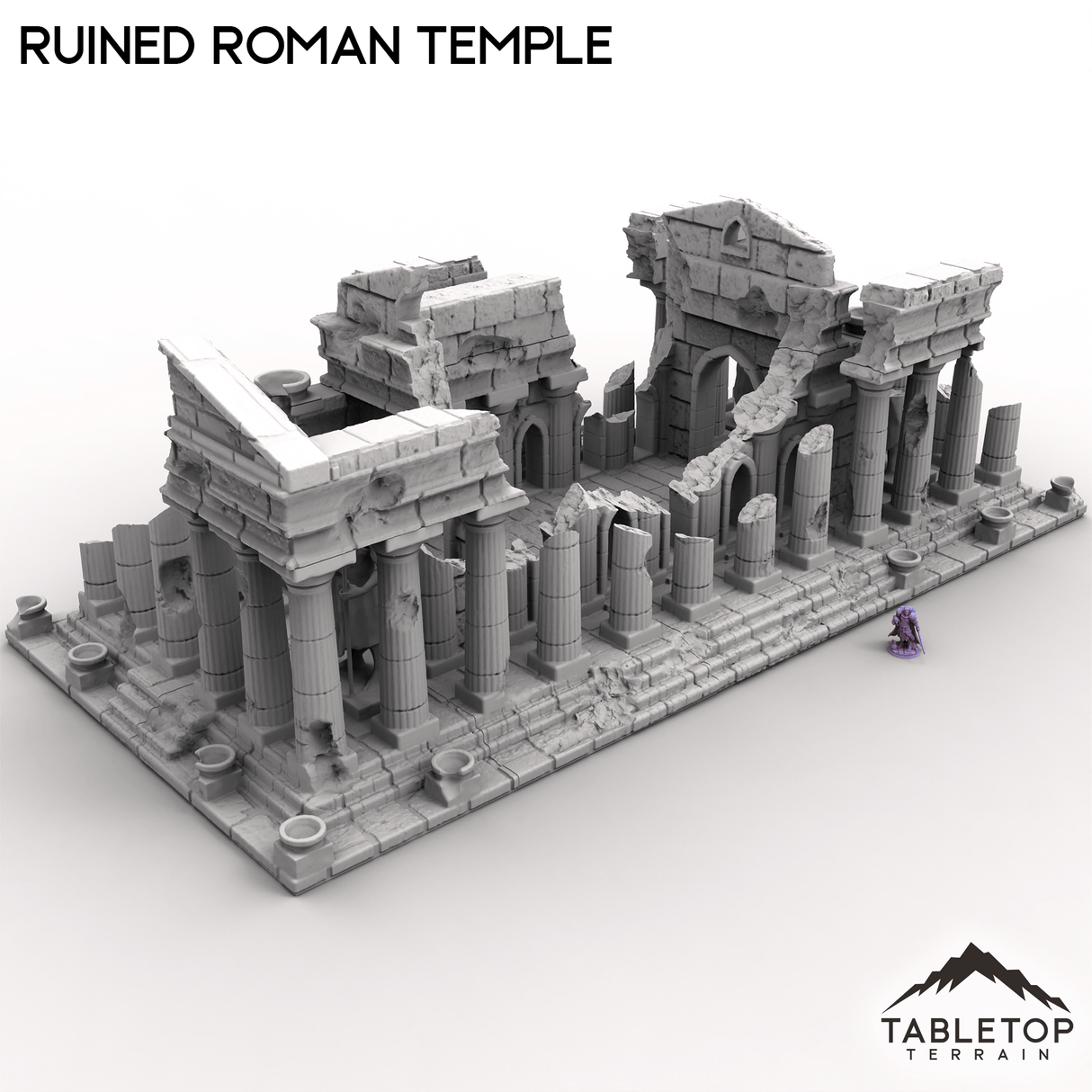 Tabletop Terrain Building Ruined Roman Temple