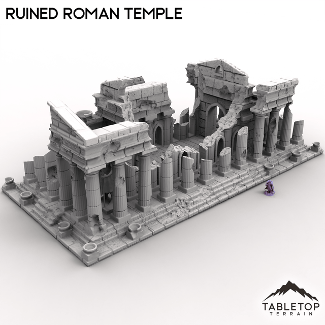 Tabletop Terrain Building Ruined Roman Temple