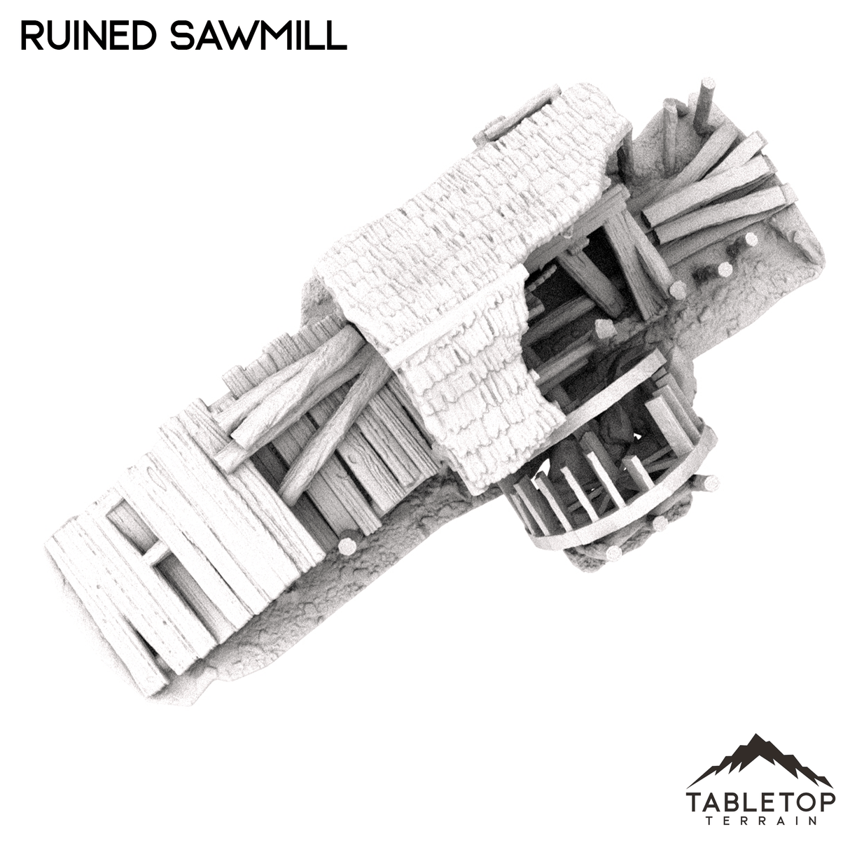Tabletop Terrain Building Ruined Sawmill