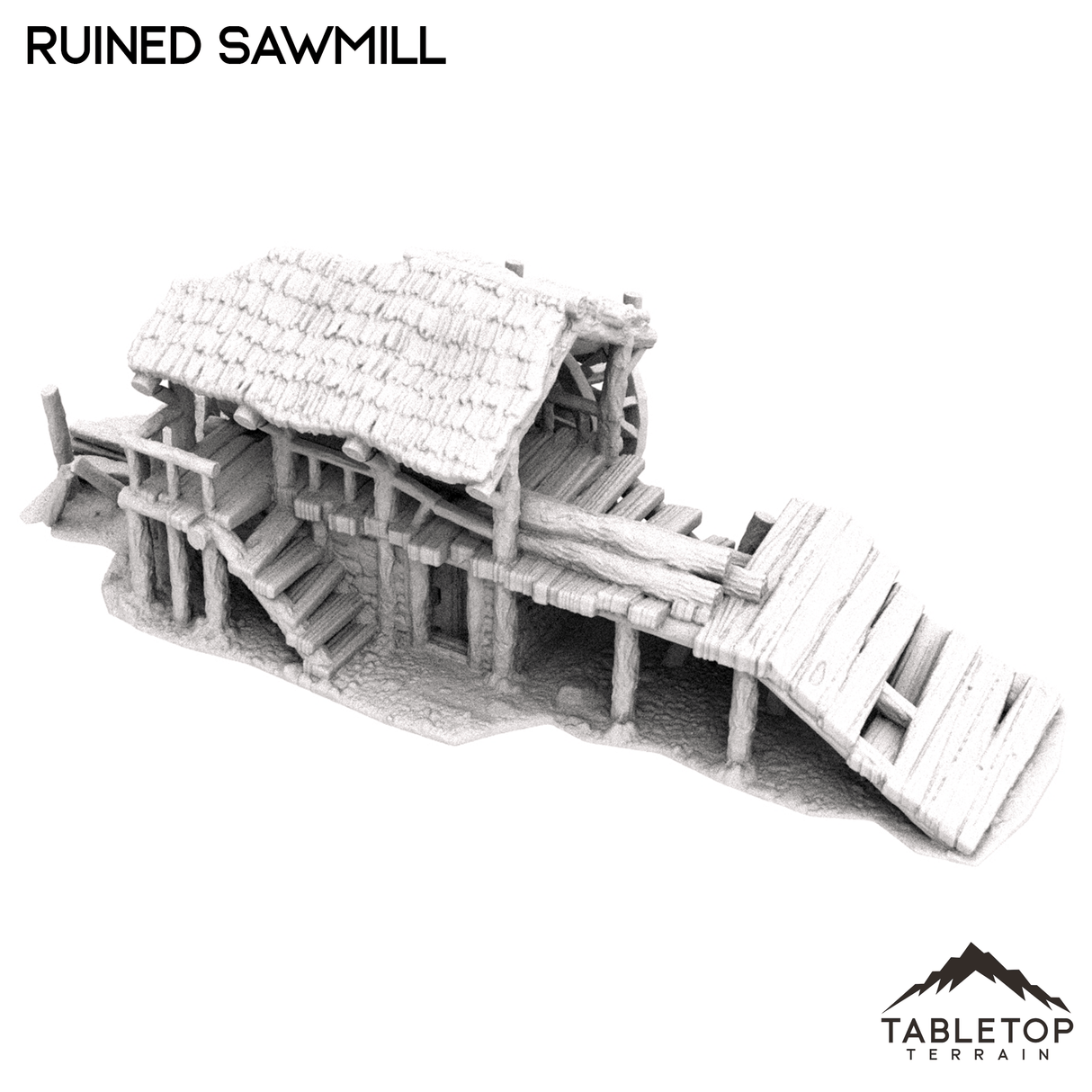 Tabletop Terrain Building Ruined Sawmill