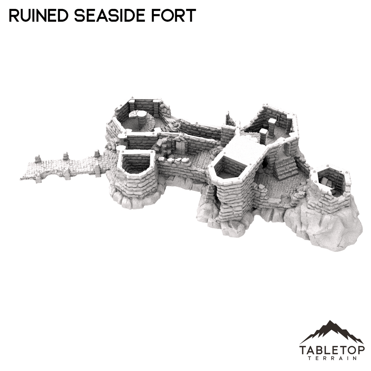 Tabletop Terrain Building Ruined Seaside Fort