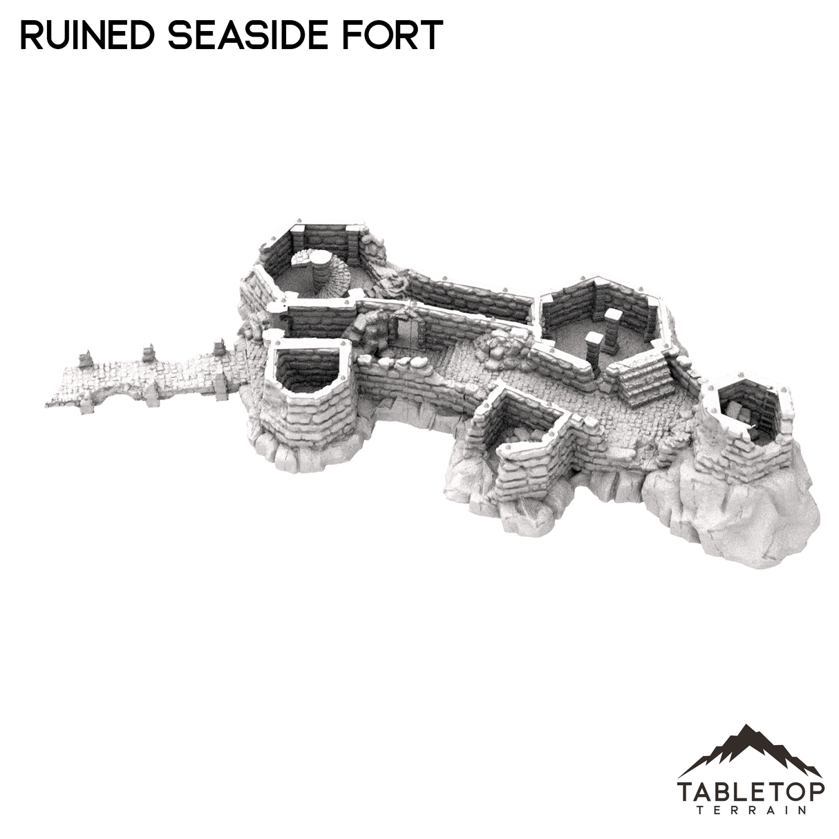 Tabletop Terrain Building Ruined Seaside Fort