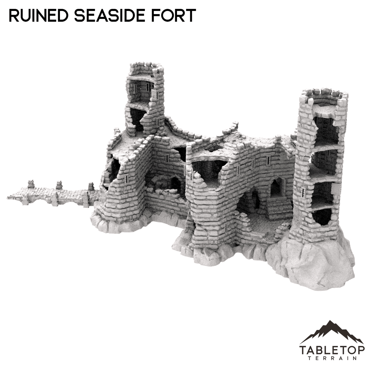 Tabletop Terrain Building Ruined Seaside Fort