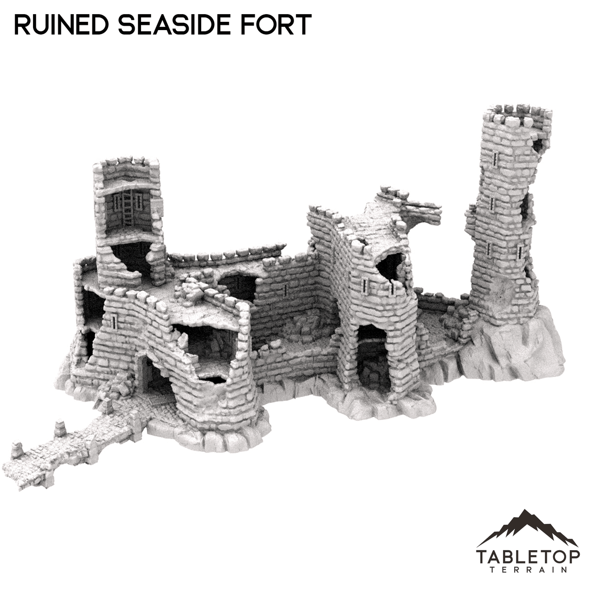 Tabletop Terrain Building Ruined Seaside Fort