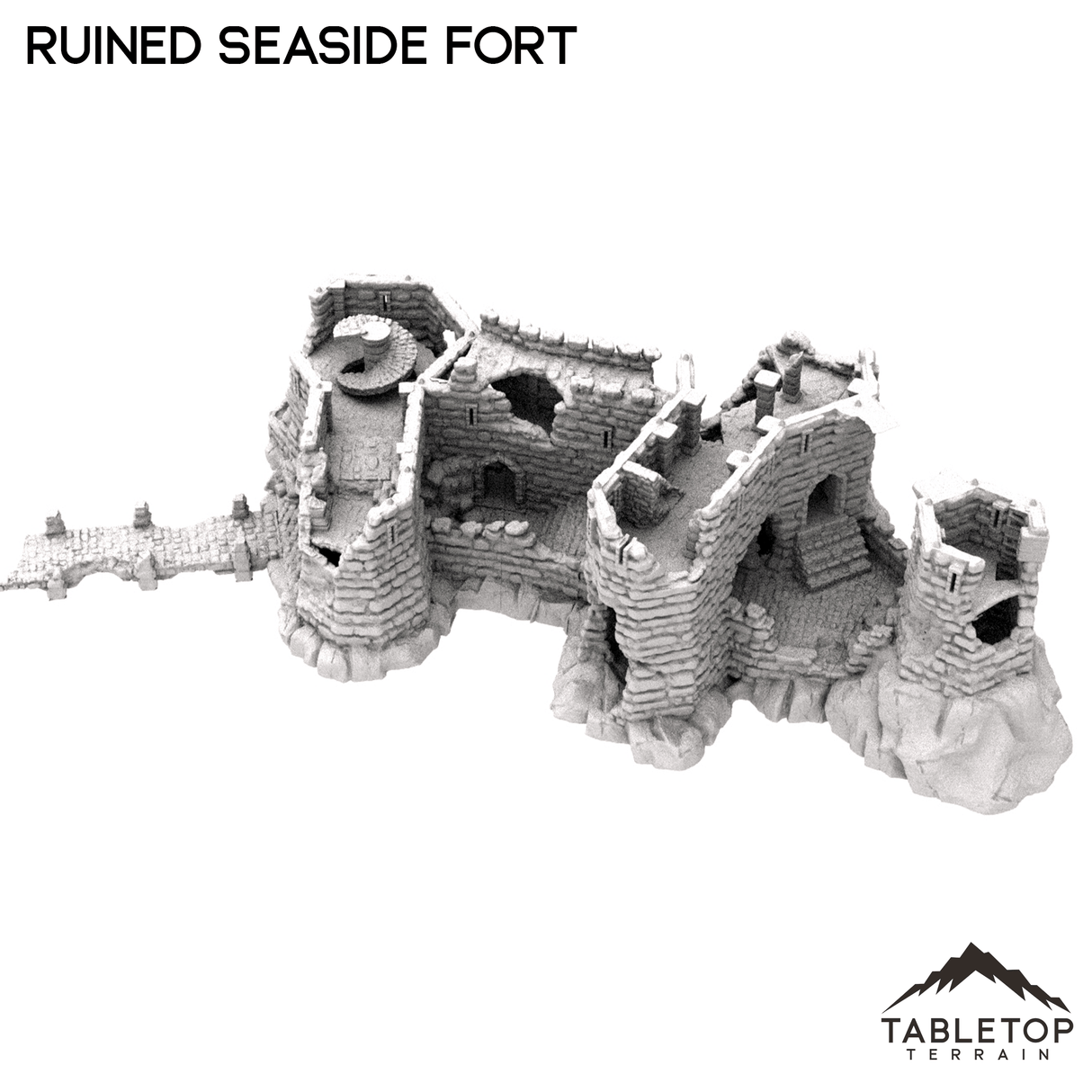 Tabletop Terrain Building Ruined Seaside Fort