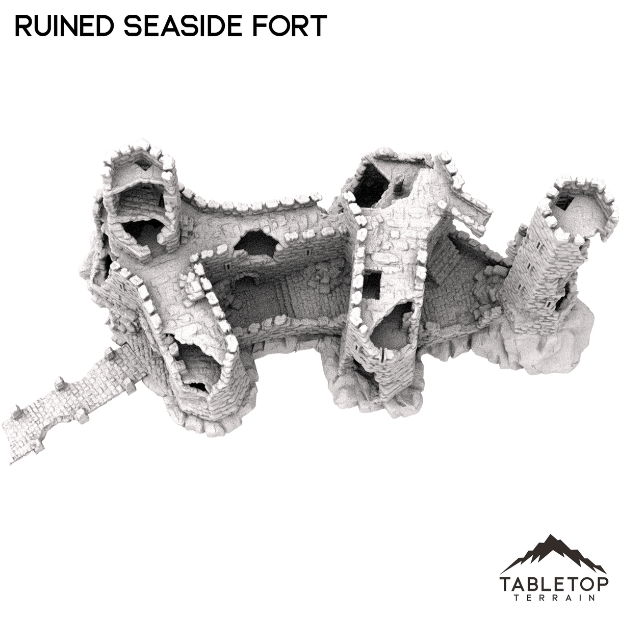 Tabletop Terrain Building Ruined Seaside Fort