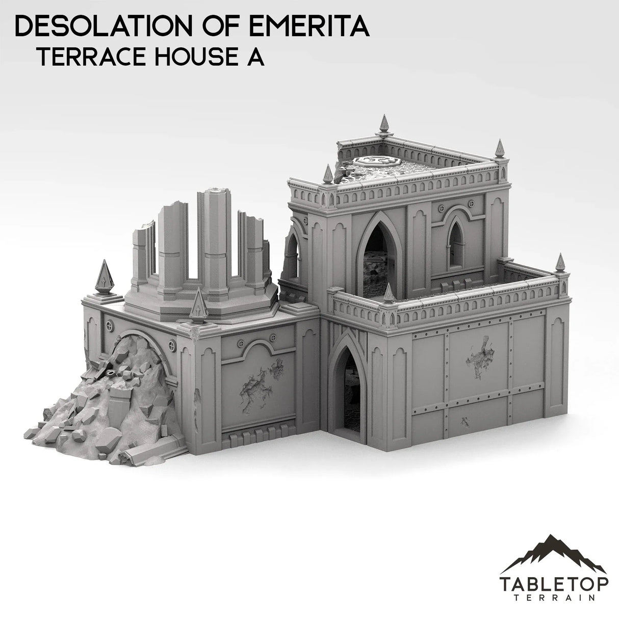 Tabletop Terrain Building Ruined Terrace Houses - The Desolation of Emerita