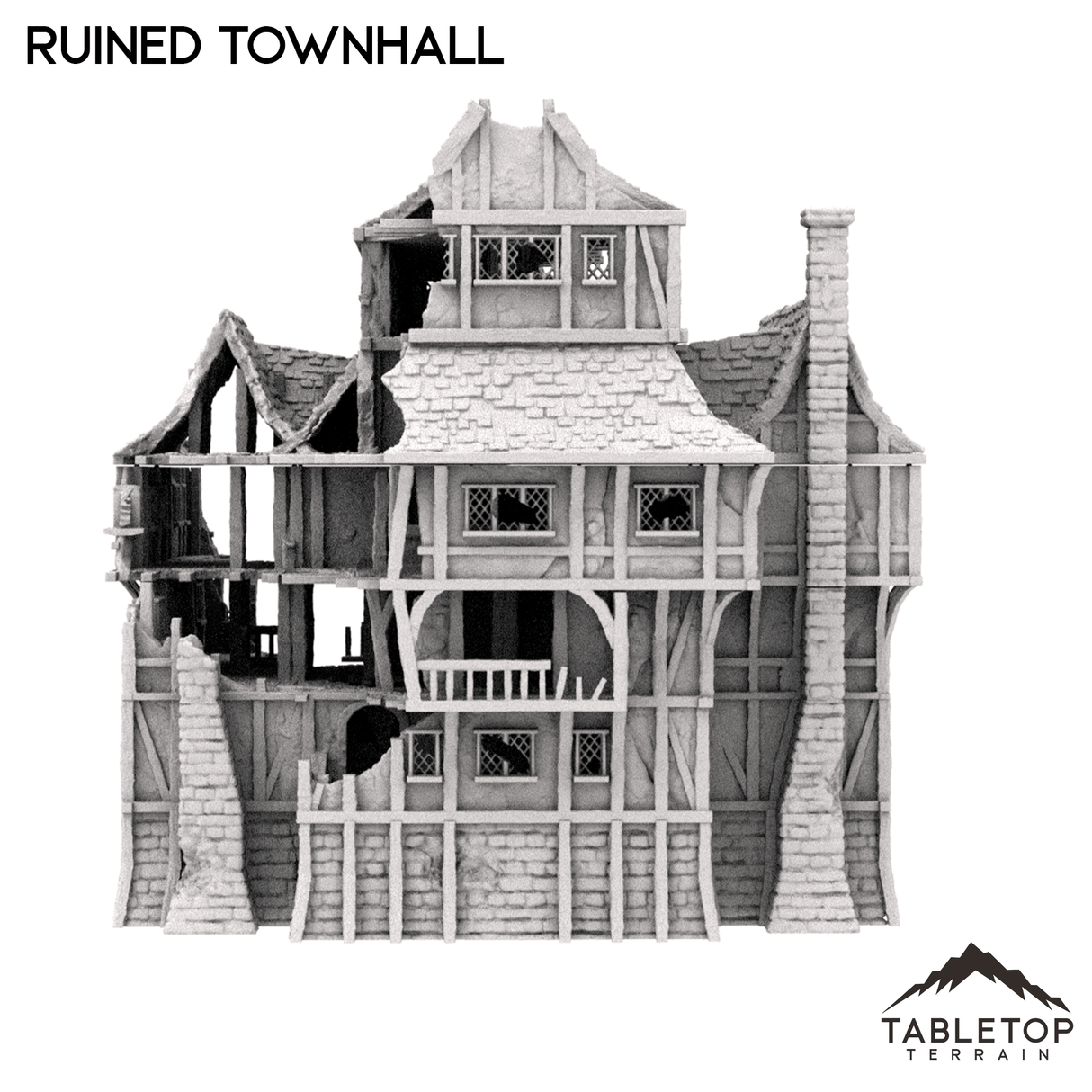 Tabletop Terrain Building Ruined Townhall