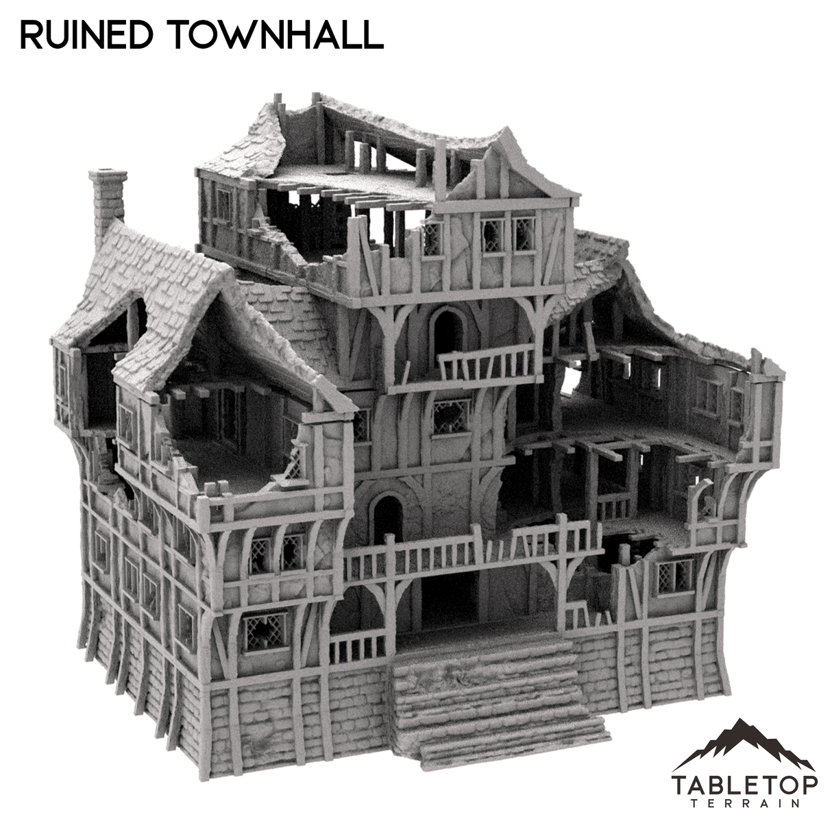 Tabletop Terrain Building Ruined Townhall