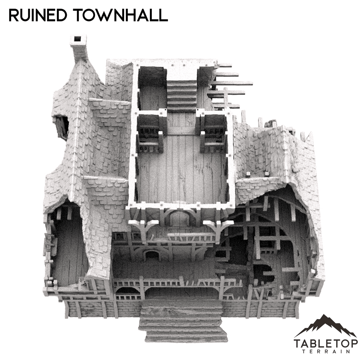 Tabletop Terrain Building Ruined Townhall