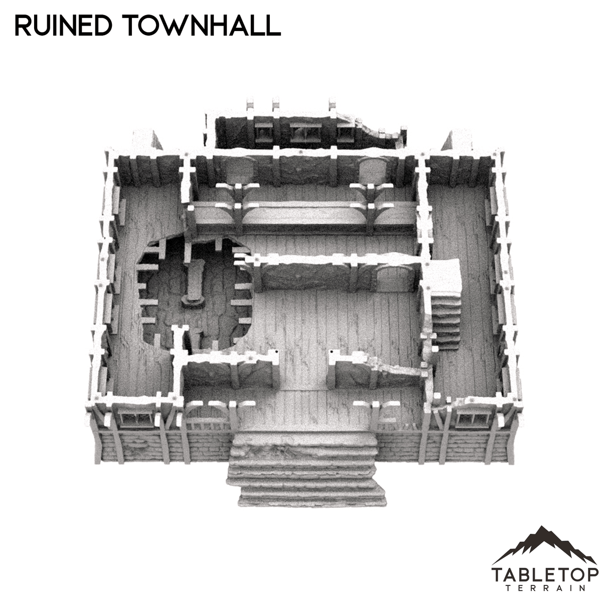 Tabletop Terrain Building Ruined Townhall