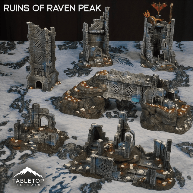Tabletop Terrain Building Ruins of Raven Peak