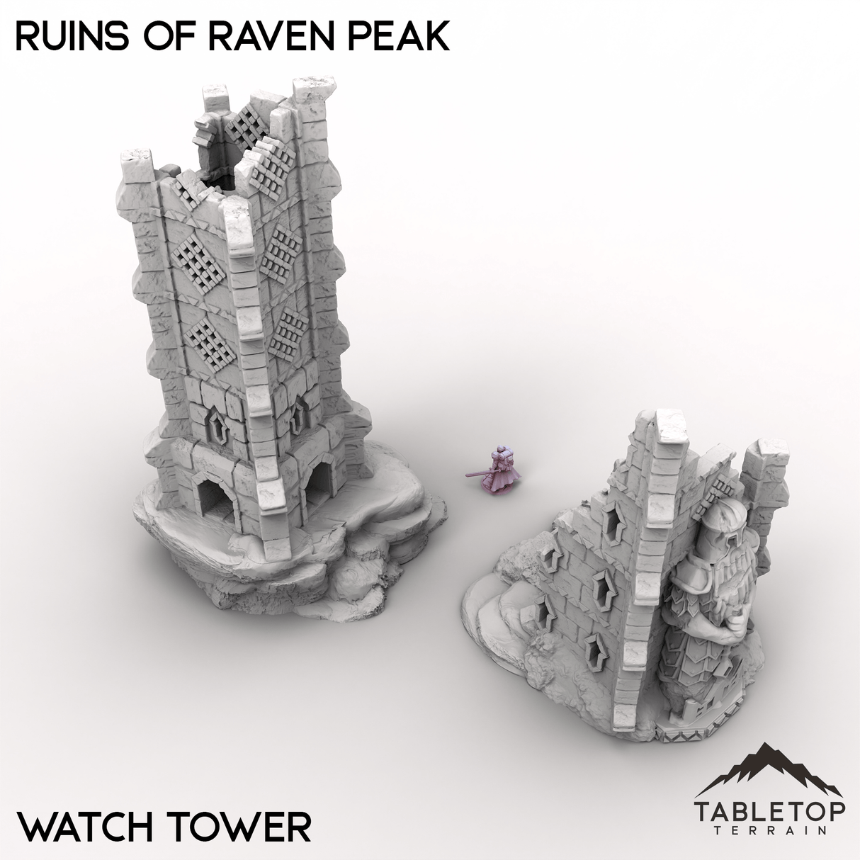 Tabletop Terrain Building Ruins of Raven Peak