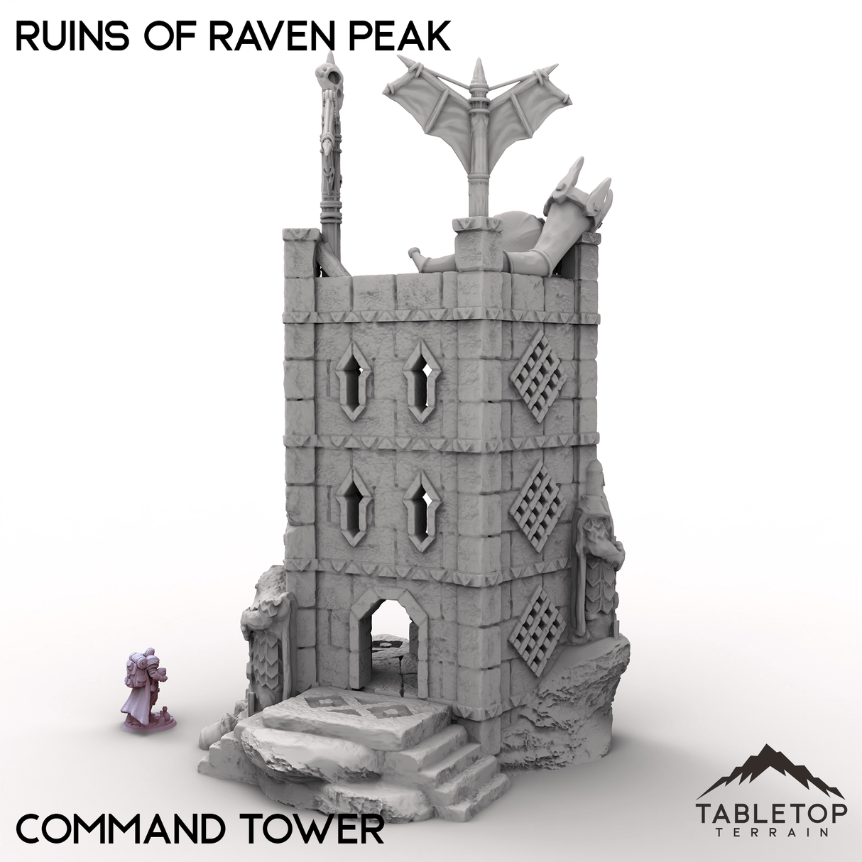 Tabletop Terrain Building Ruins of Raven Peak