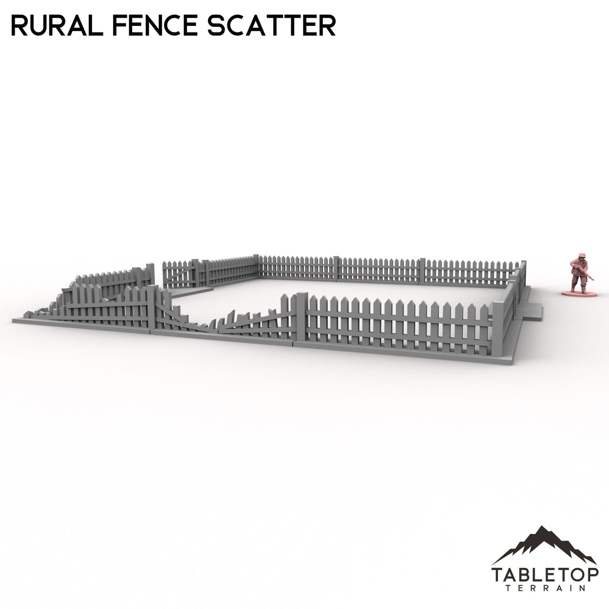 Tabletop Terrain Building Rural Fence Scatter