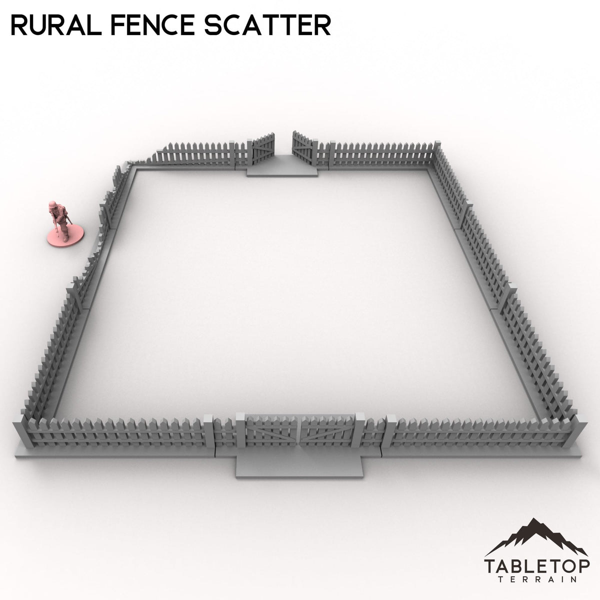 Tabletop Terrain Building Rural Fence Scatter
