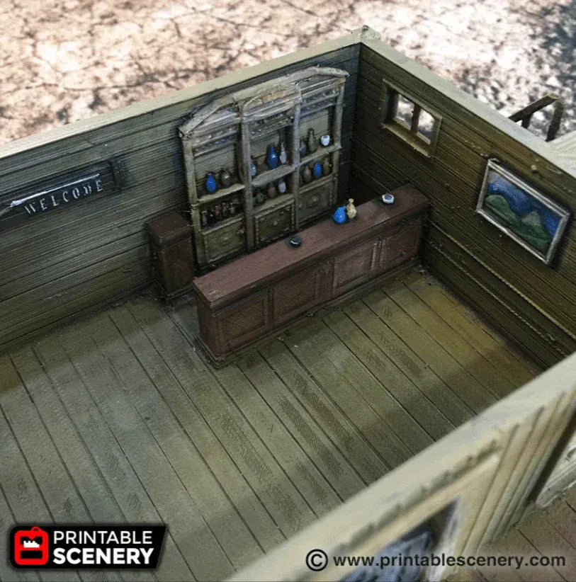 Tabletop Terrain Building Saloon - Wild West Building