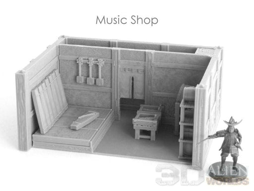 Tabletop Terrain Building Samurai Music Shop