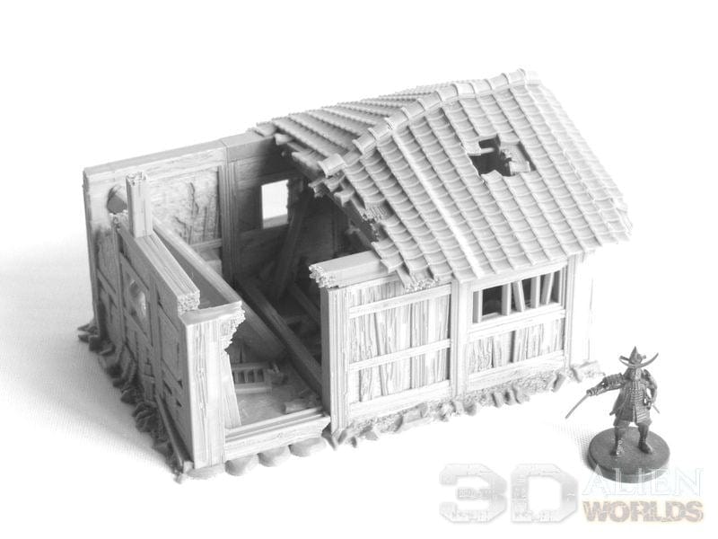 Tabletop Terrain Building Samurai Ruined Hut