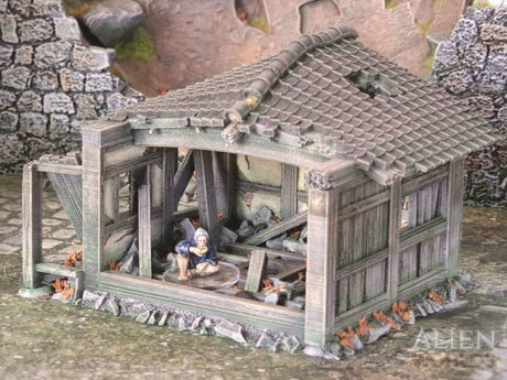 Tabletop Terrain Building Samurai Ruined Hut