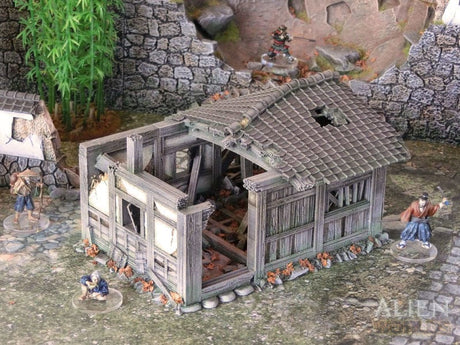 Tabletop Terrain Building Samurai Ruined Hut