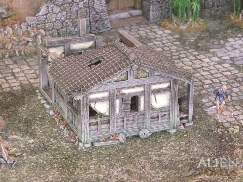 Tabletop Terrain Building Samurai Ruined Hut