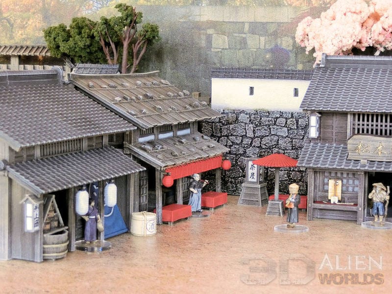 Tabletop Terrain Building Samurai Umbrella Shop