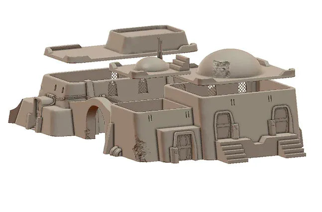 Tabletop Terrain Building Sandhouse 4