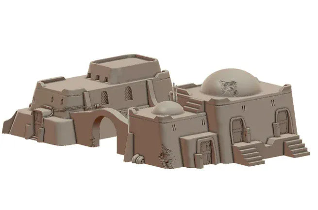 Tabletop Terrain Building Sandhouse 4
