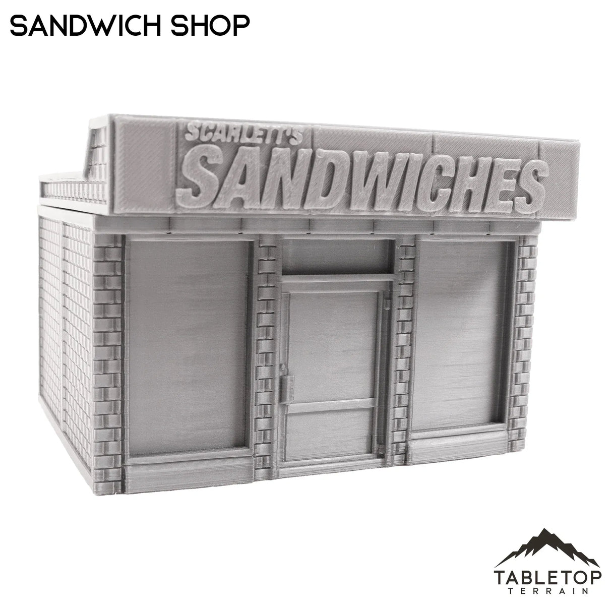 Tabletop Terrain Building Sandwich Shop - Marvel Crisis Protocol Building