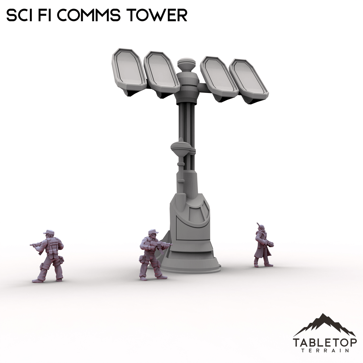 Tabletop Terrain Building Sci Fi Comms Tower