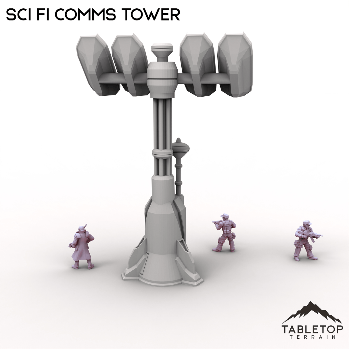 Tabletop Terrain Building Sci Fi Comms Tower