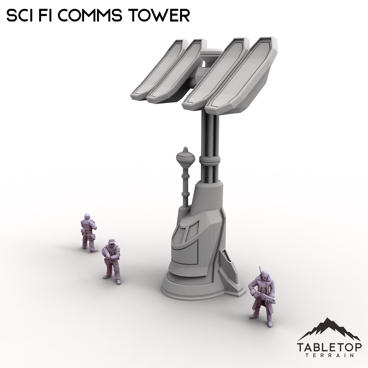Tabletop Terrain Building Sci Fi Comms Tower