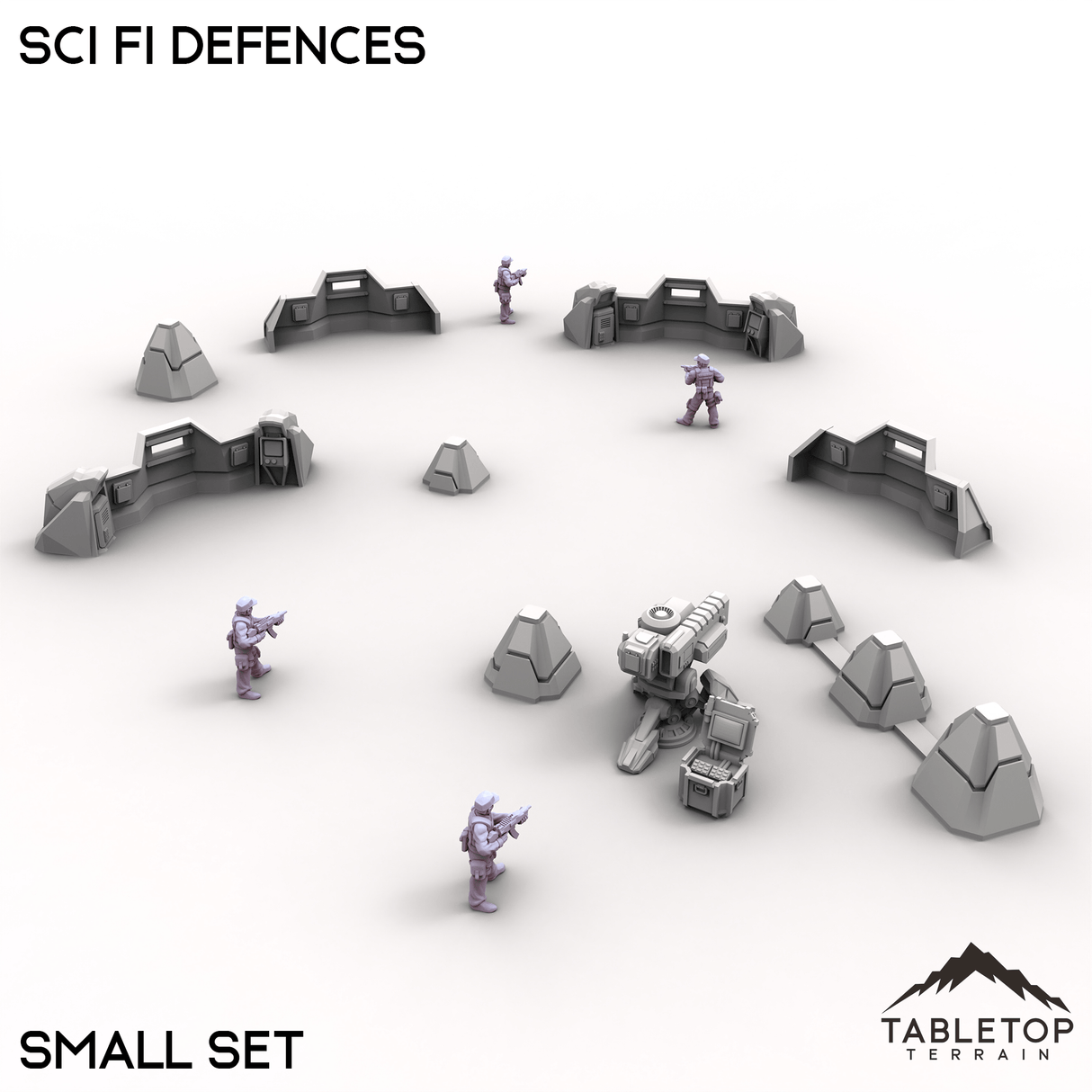 Tabletop Terrain Building Sci Fi Defences
