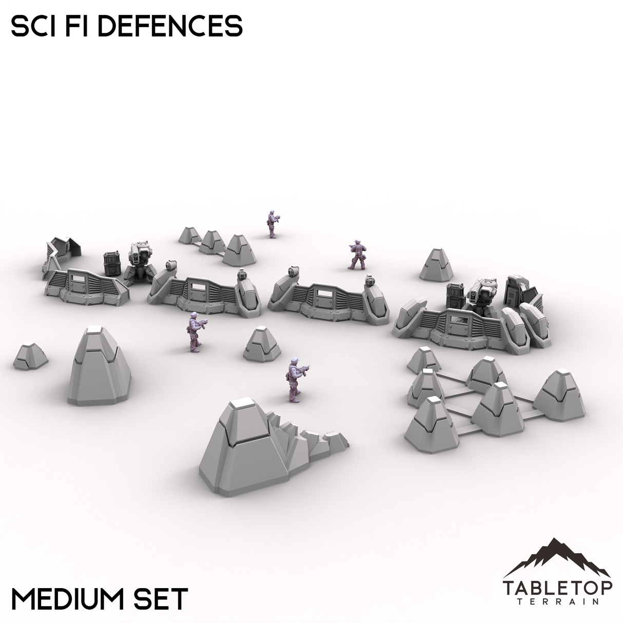Tabletop Terrain Building Sci Fi Defences