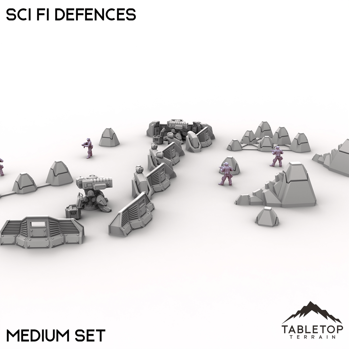 Tabletop Terrain Building Sci Fi Defences